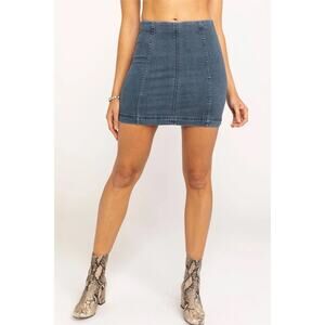 Free People Modern Femme Denim Mini Skirt Size 8